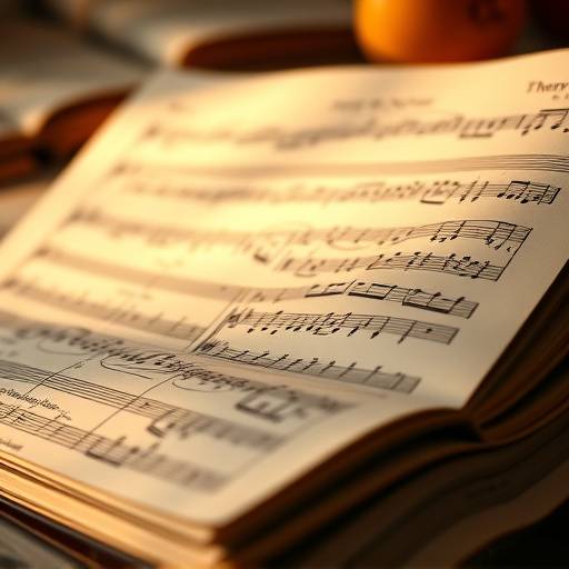 Des partitions de musique classiques, symbolisant l'importance de la théorie.