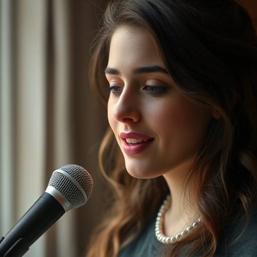 Portrait de Léa Garcia, une élève en chant.